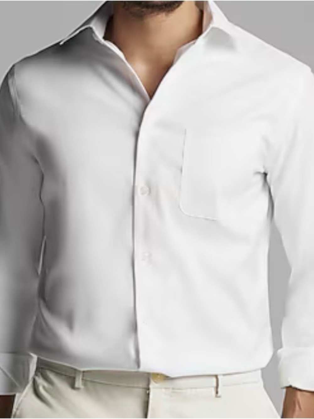 NEW Joseph Abboud Men's White Classic Dress Shirt 17 32/33 RETAILS $89
